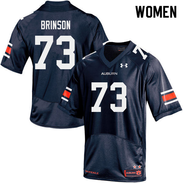 Women #73 Gabe Brinson Auburn Tigers College Football Jerseys Sale-Navy